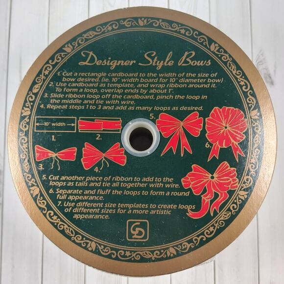 Snowflakes Wired Ribbon 55 Yards, 2.5 Inches Wide Wreaths, Bows, or the Tree NOS - Picture 4 of 4